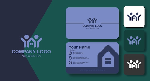 Modern bussiness card with logo