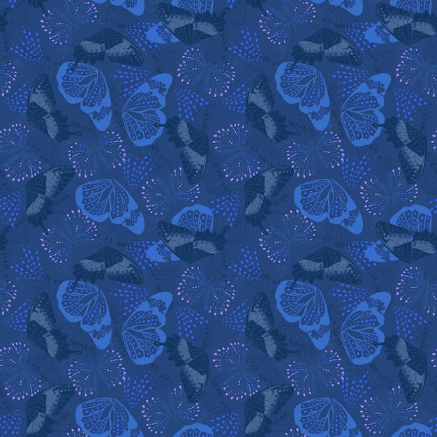 Vector modern butterfly wing seamless pattern vecrtor illustration design for fashion fabric textile wallpaper cover web wrapping and all prints