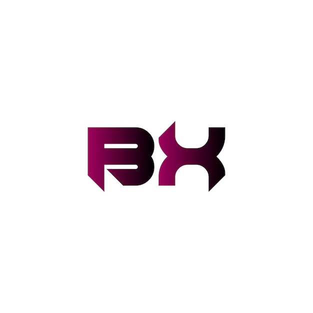 Vector modern bx logo