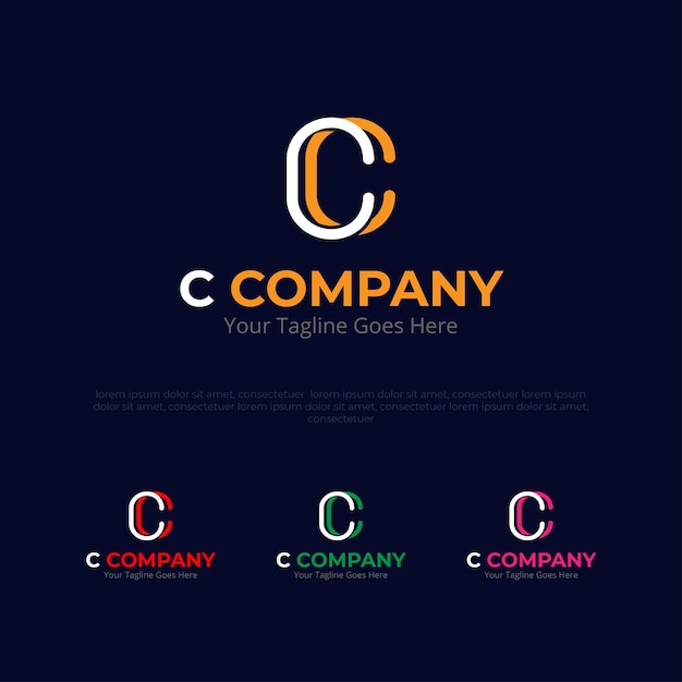 Modern c initial letter logo template c letter logo symbol logo symbol letter company logo designn