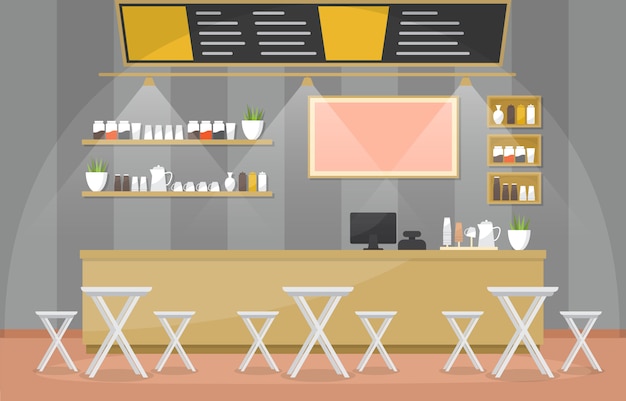 modern cafe coffee shop interior furniture restaurant 