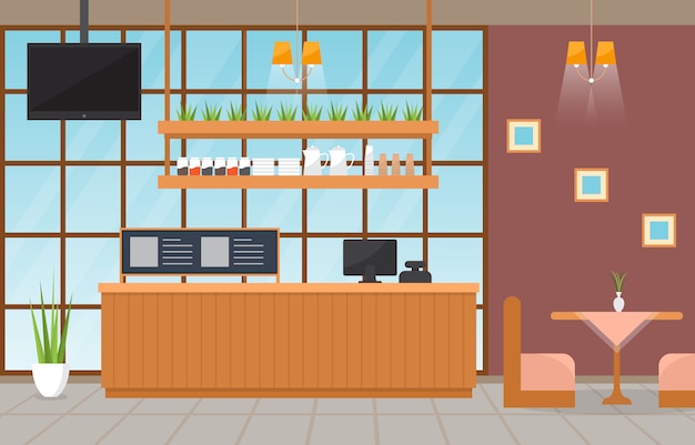 modern cafe coffee shop interior furniture restaurant 
