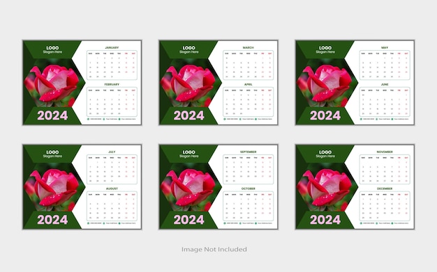 Modern Calendar Design for 2024