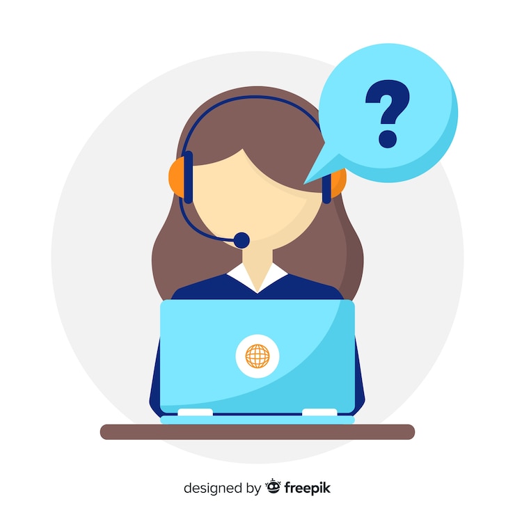 Vector modern callcenterontwerp in vlakke stijl
