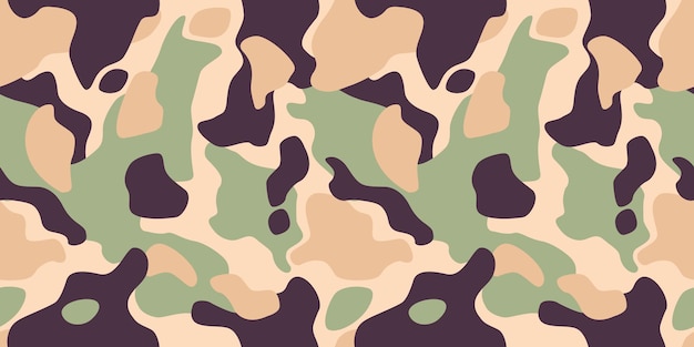 Vector modern camouflage naadloos patroon vector abstract ontwerp voor het interieur van de papieren omslagstof en andere gebruikers