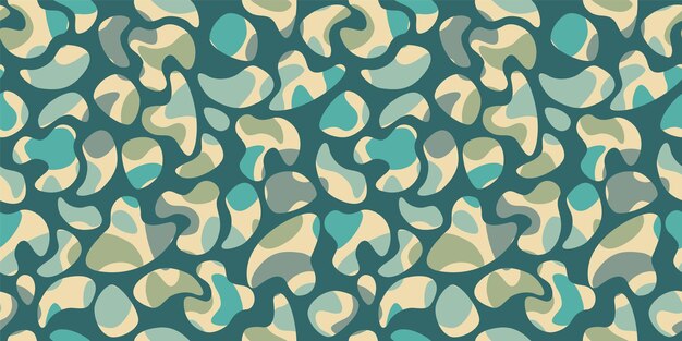 Modern camouflage seamless pattern. Vector abstract design for paper, cover, fabric, interior decor and other