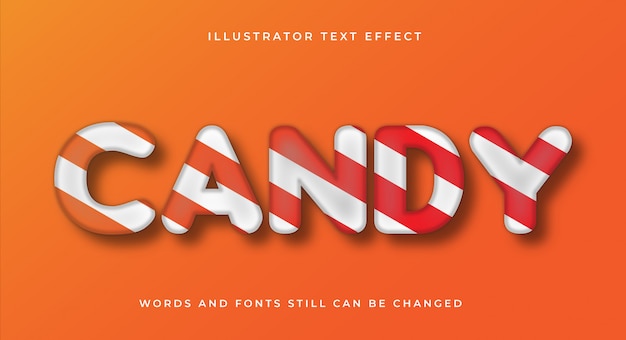 Modern candy text effect