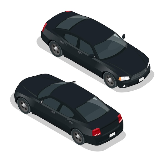 Modern car isometric vector illustration high quality city transport