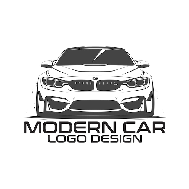 Vector modern car vector logo design