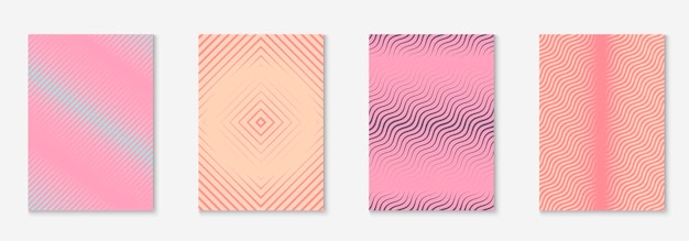 Catalogo moderno carta da parati a colori presentazione volantino libretto mockup rosa e viola catalogo moderno con linea geometrica minimalista e forme alla moda