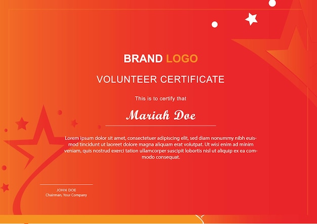 Vector modern certificate design template