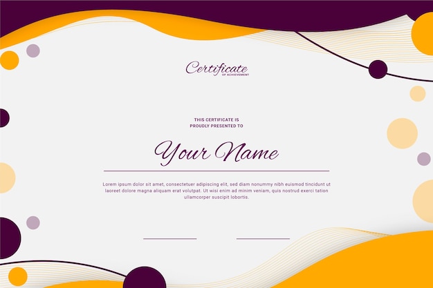 Modern Certificate design