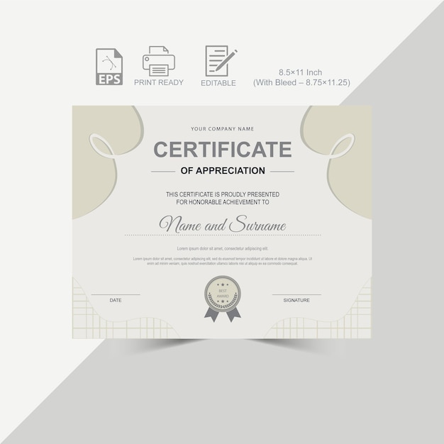 Modern Certificate Design