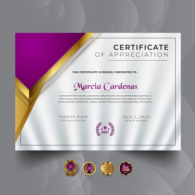 modern certificate template desigN