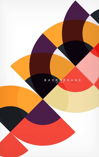 Modern circle abstract background