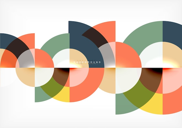 Vector modern circle abstract background