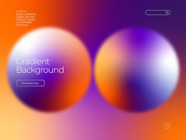 Vector modern circle gradient background