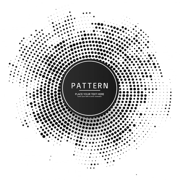 Modern circular halftone background