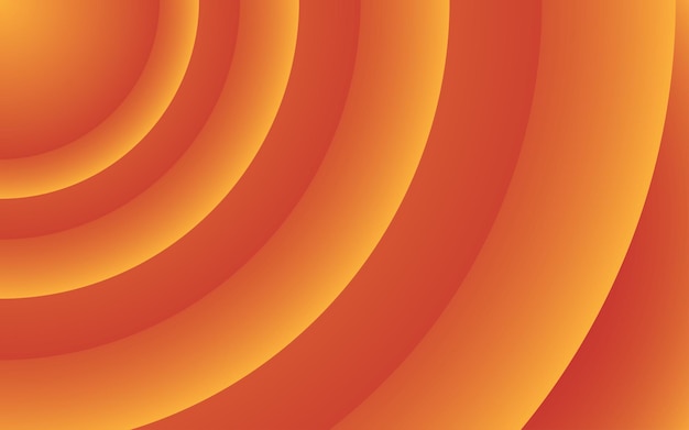 Vector modern circular orange abstract background