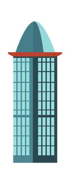 Vector modern city building