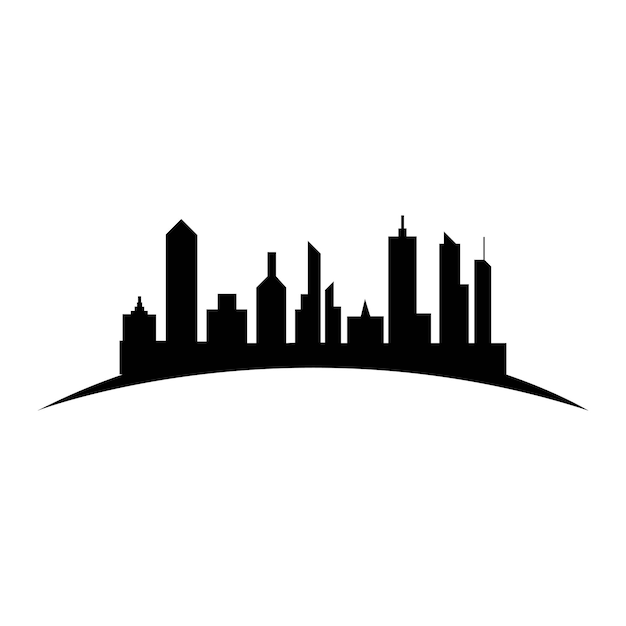 Modern City skyline vector icon background