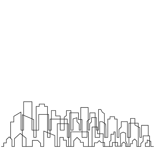 Vector modern city skyline