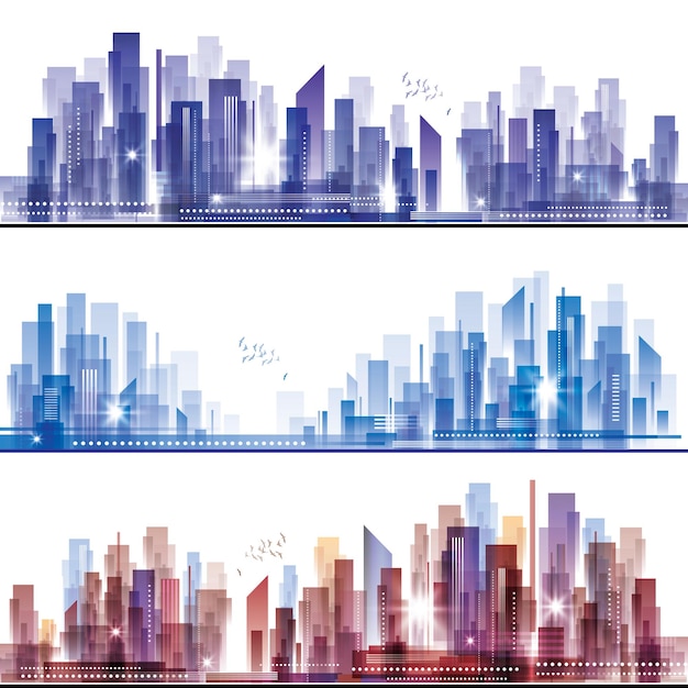 Vector modern city skyline