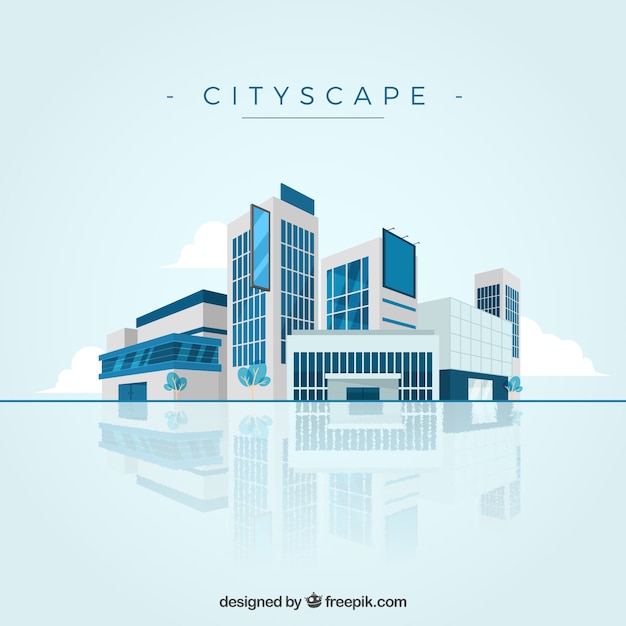 Modern cityscape background