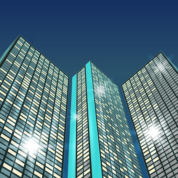 Vector modern cityscape city skyline