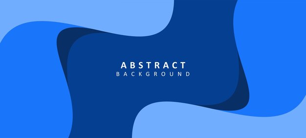 Modern and clean blue wave abstract background vector design