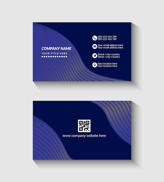 modern and  clean business card template design