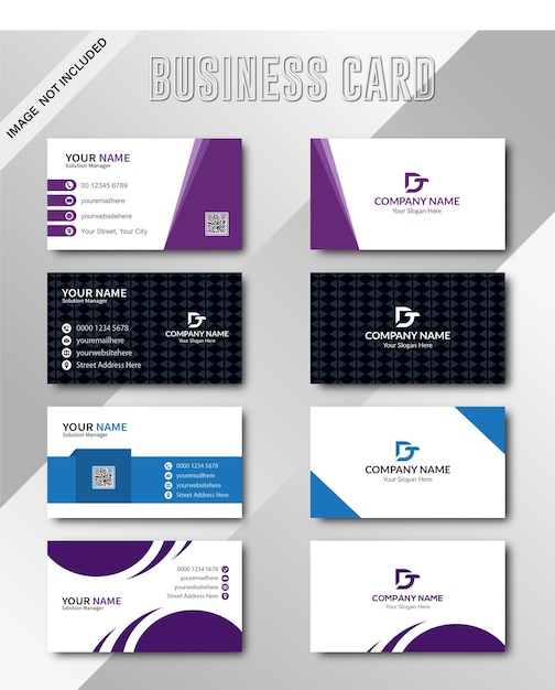 Modern and clean business card template design