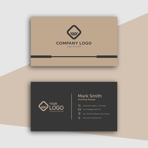 Modern and clean business card template