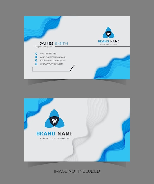 Modern and clean business card template