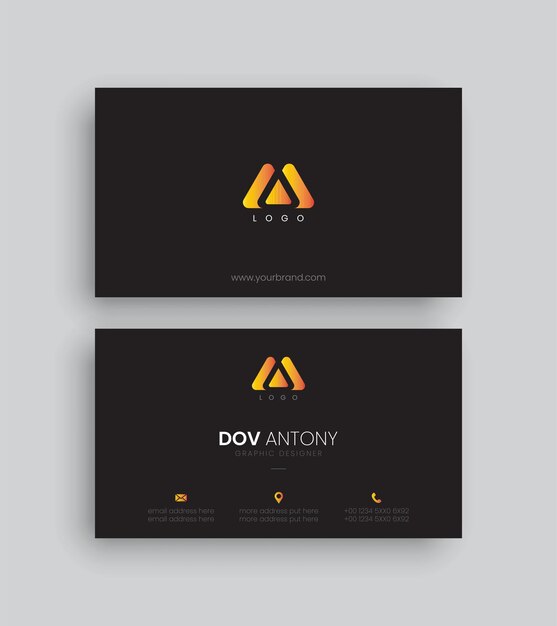 Vector modern and clean business card