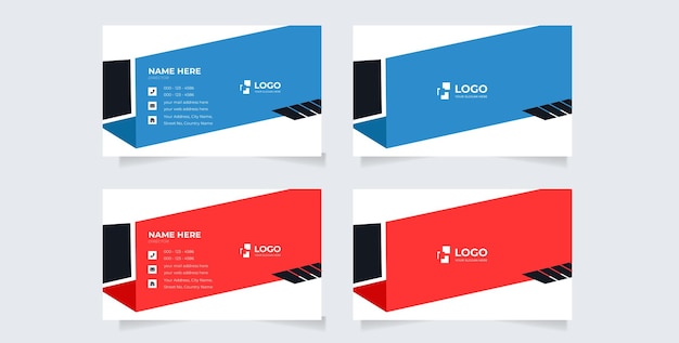 Modern And Clean Business cards Design Template Business Style Professional Template Design