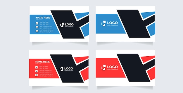 Modern and clean business cards design template business style professional template design