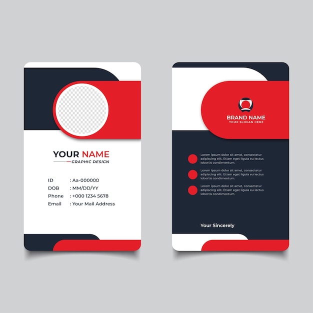 Modern and Clean Business id Card Template