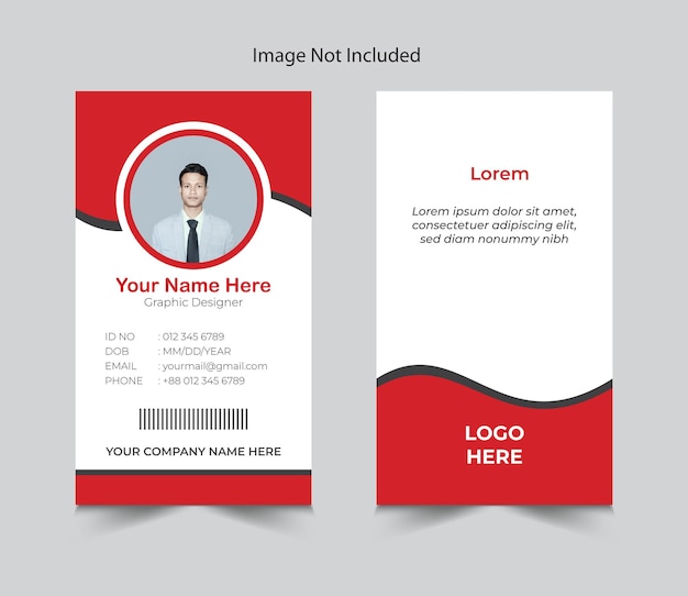 Modern and clean business id card template