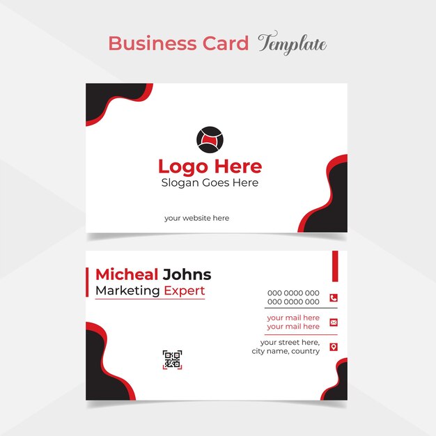 modern and clean creative business card template design