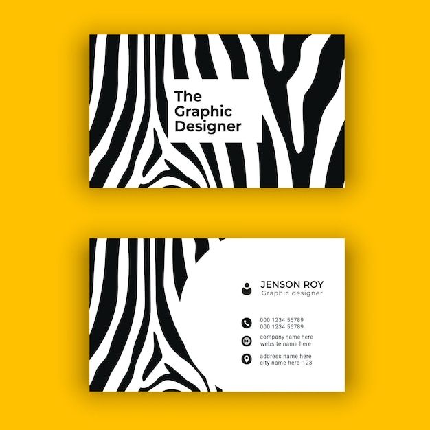 Modern clean and creative business card