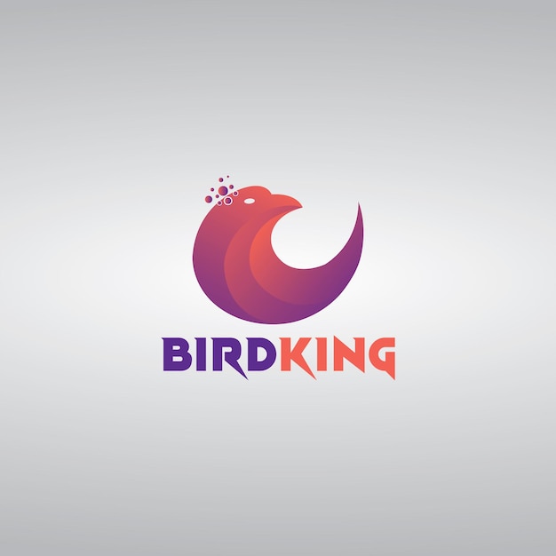 Modern and clean gradient Bird Logo symbol with colorful Logo