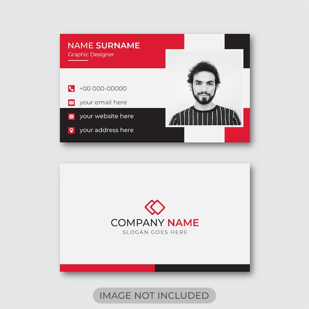 Modern and clean professional business card  design template