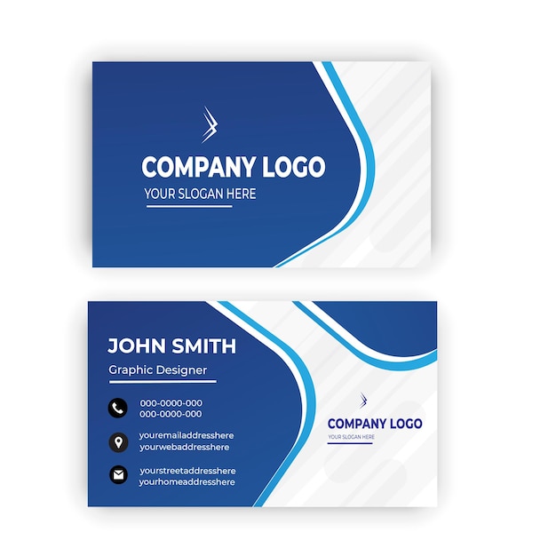 Modern and clean professional business card Design template