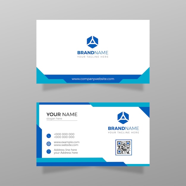 modern clean and professional business card design