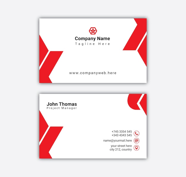 Modern and clean professional business card design