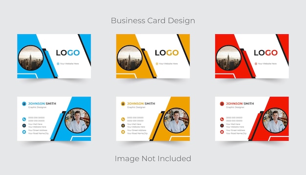 modern and clean professional business card template