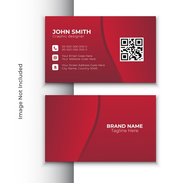 Modern and clean professional business card template