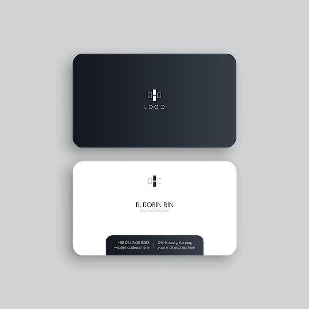 Vector modern and clean professional business card template