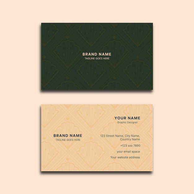 modern and clean professional business card template